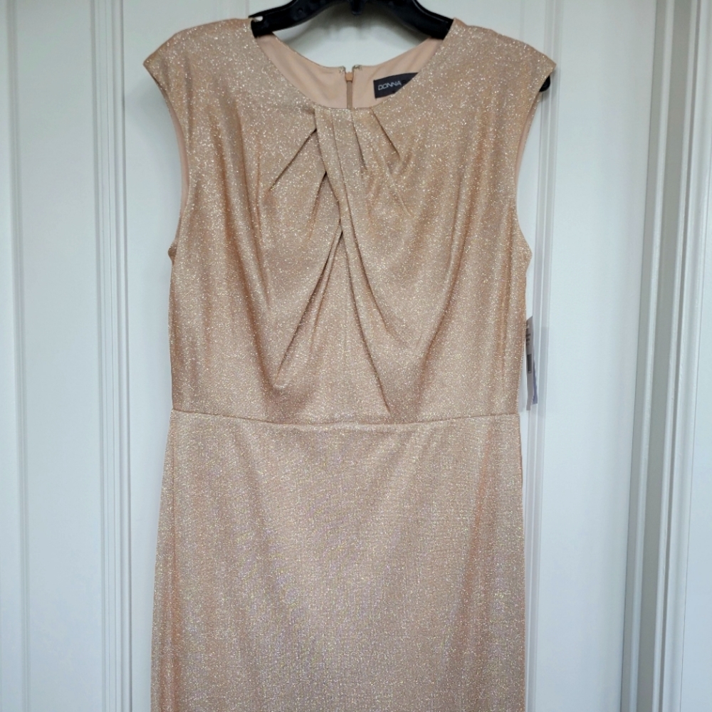 Gorgeous Shimmering Gold Sheath Dress